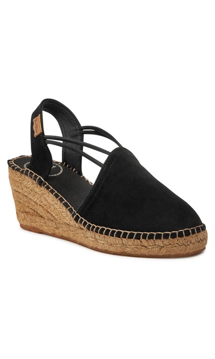 Espadrile dama, Toni Pons, 682101, Piele intoarsa, Negru, 38 EU