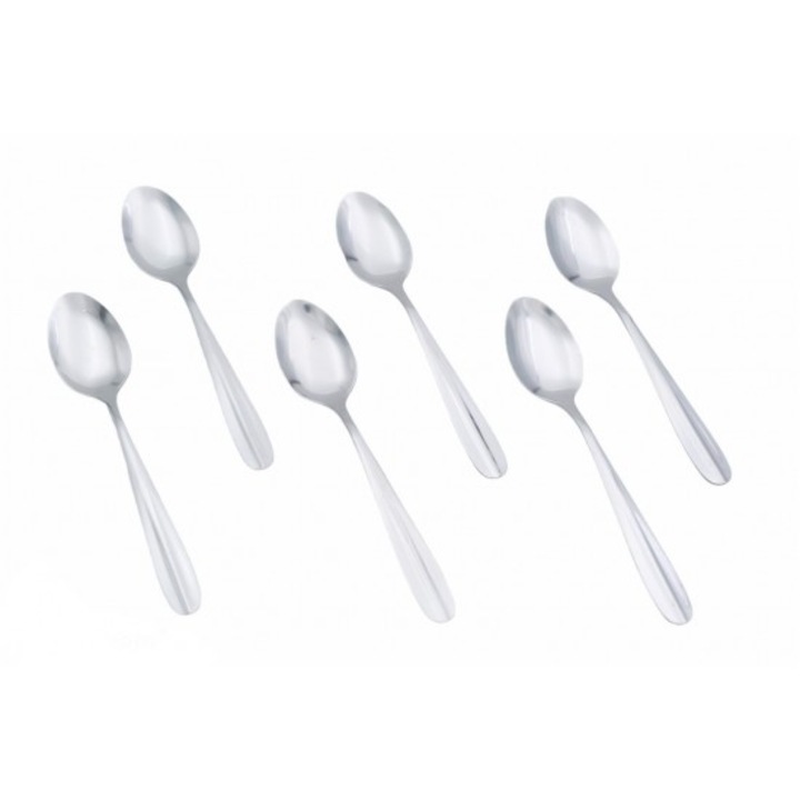 Комплект от 6 лъжици, Неръждаема стомана