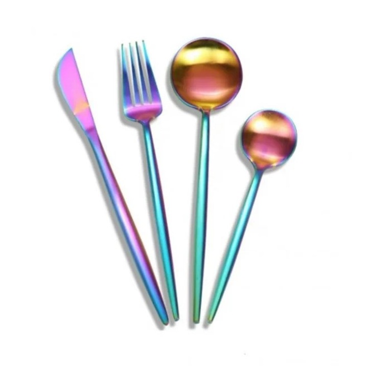 Set 24 tacamuri din inox ambalate in cutie, 35x28x5 cm