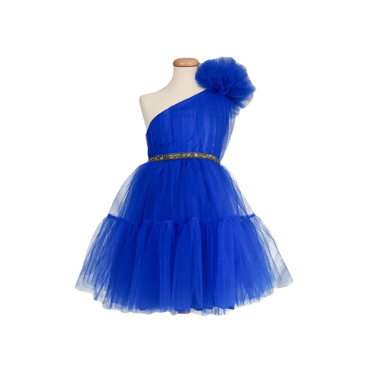Rochie ocazie fetite, model Cleopatra, Albastru