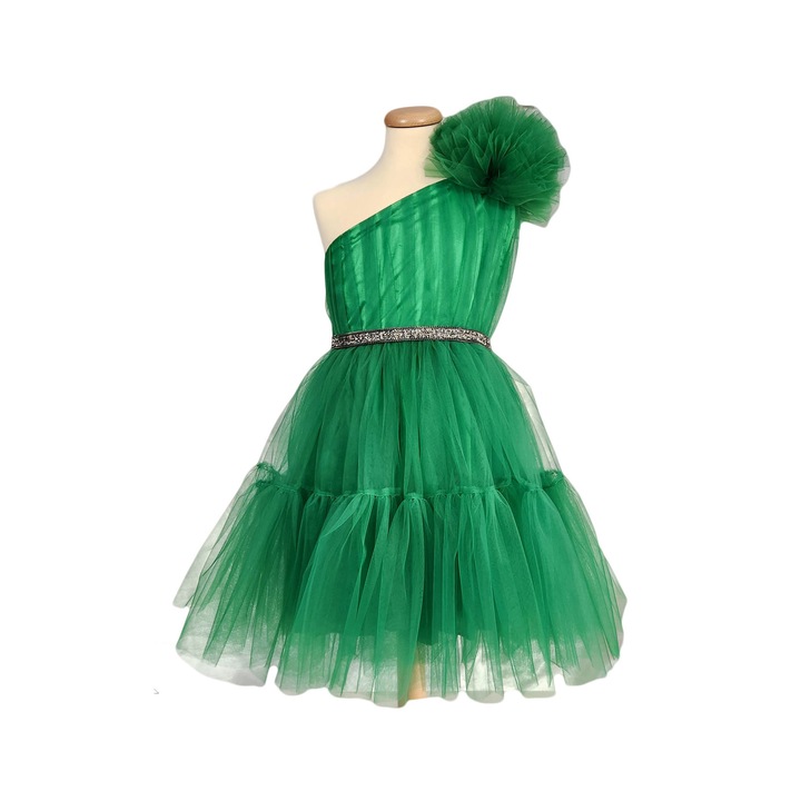 Rochie ocazie fetite, model Cleopatra, Verde