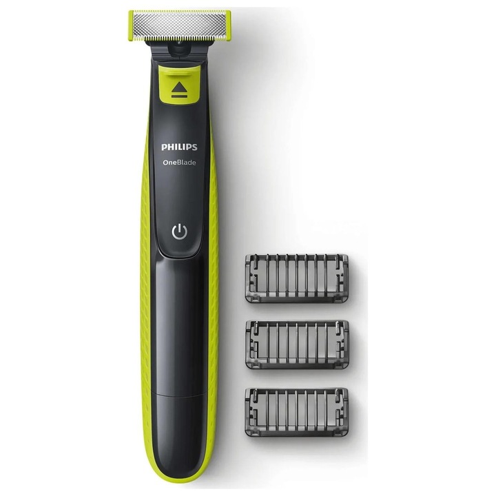 Set, aparat de ras Philips OneBlade QP2724/10, negru/verde