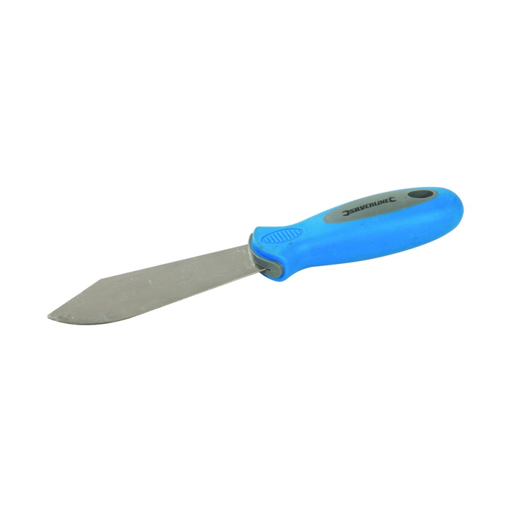 Kés gitt eltávolításához/felhordásához, ragasztók, acél penge 40mm széles, ergonomikus nyél, Silverline