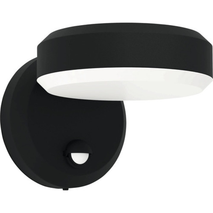 Aplica Cu Led Integrat Fornaci 8, 7w 850 Lumeni, Senzor De Miscare, Pentru Exterior Ip54, Alb/negru