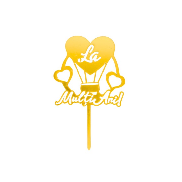 Cake Topper torta Boldog születésnapot lufi szívvel