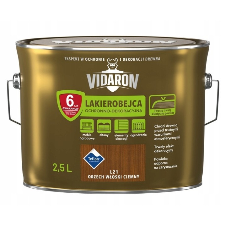 Lac VIDARON maro nuc inchis L21 2,5l