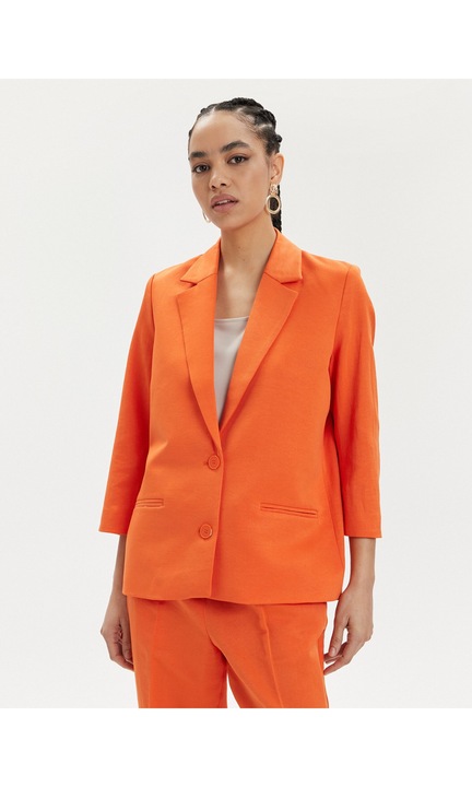 Sacou dama, Tamaris, 303566036, Portocaliu, Bumbac