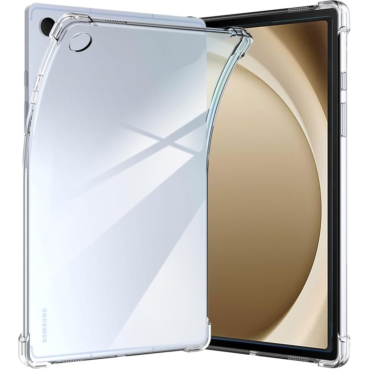 Husa Silicon pentru Samsung Galaxy Tab A11 Plus/ A9+, 11.0", Ultra Clear, TPU Transparent