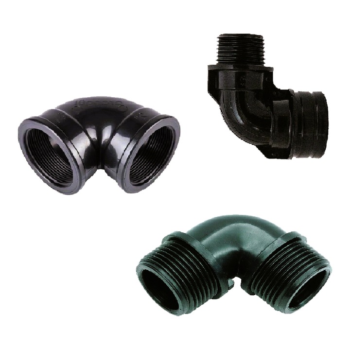 Set Cot 1" PN10 plastic, 1 buc FE-FE, 1 buc Fİ-Fİ, 1 buc FE-Fİ