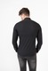 Camasa barbati slim fit, tunica, bumbac, Negru, 2XL INTL