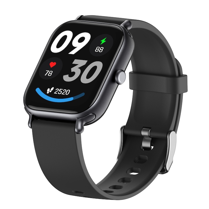 Smartwatch Pro 2025 – Apeluri Bluetooth, Incarcare Wireless, Monitorizare Sanatate si Fitness, Ceas Smart Sport pentru Barbati si Femei, Ecran HD, Design Elegant, Compatibil cu Android. Ceas inteligent barbati, 44mm, monitorizare ritm cardiac si tensiune