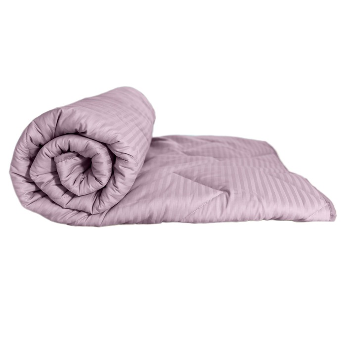 Завивка от 100% естествена вълна - зима 140х210 см, Люляк