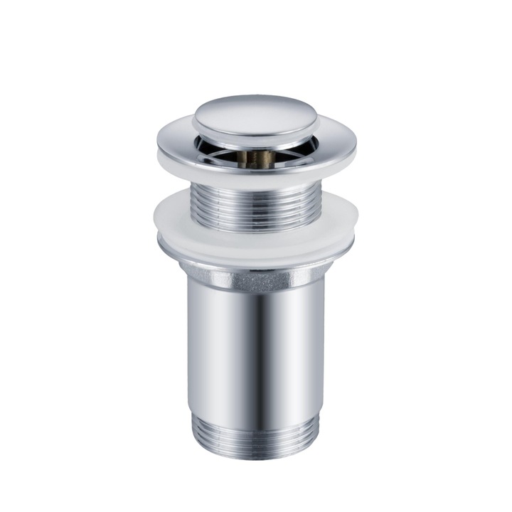 Ventil lavoar, Balneo, Click-Clack E, Chrome fara preaplin alama diametru G1 1/4 Cu etansare de ghidare, Manopera de inalta calitate, 100% otel inoxidabil, cu etansare din silicon