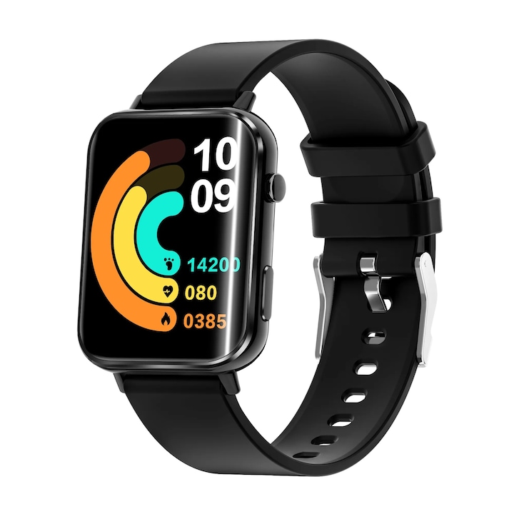 Ceas Smart Watch S10PRO Fitness Sport Rezistent la stropi de apa viata Pasi Somn Notificari AMOLED 2.02 Bluetooth Apelare Microfon HD Wireless 2 Bratari Negru