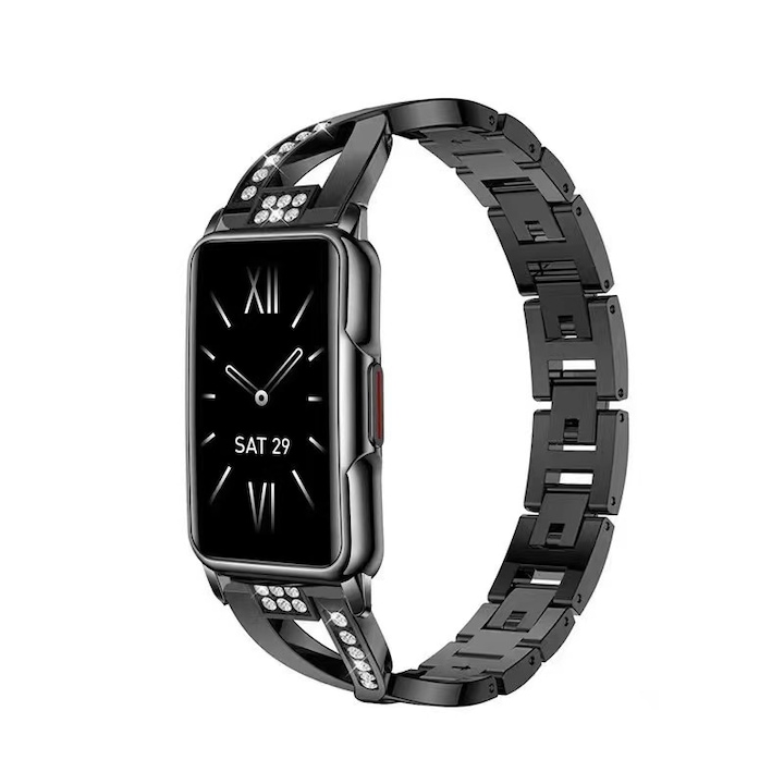 Многофункционален интелигентен часовник Moderon - IPS екран 240X286, сензорен екран, черен, управление с приложения, IP68 водоустойчивост, злато