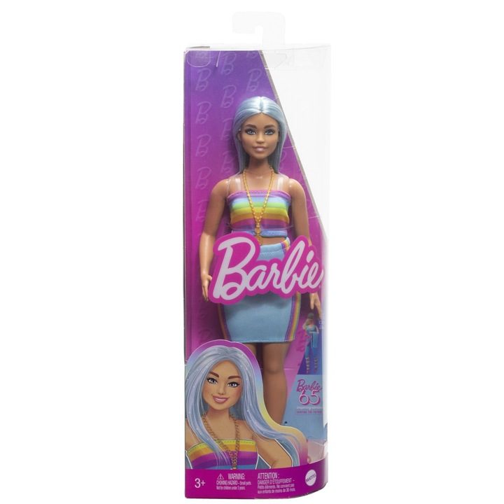 Barbie Fashionistas baba - Barbie kék hajjal és sportfelsővel
