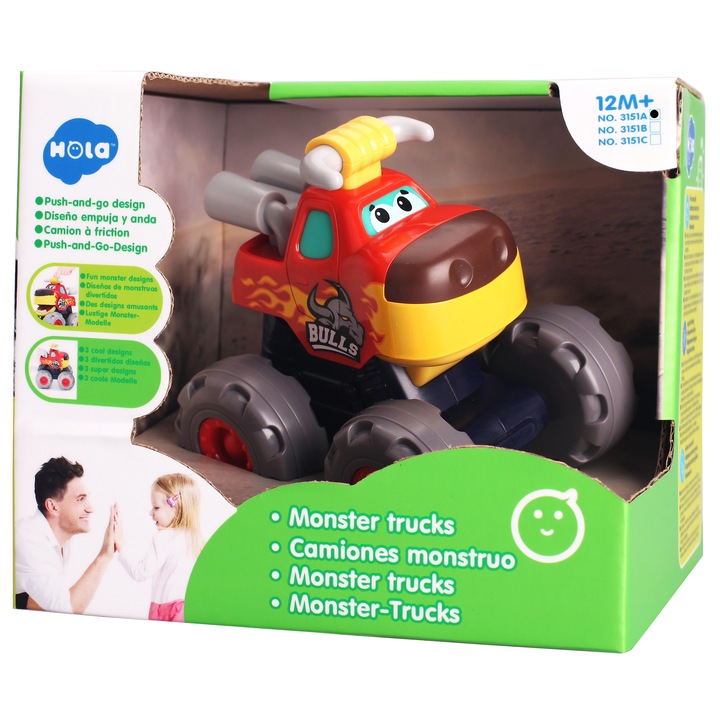 Masinuta Hola Monster Truck - Taurasul cel furios