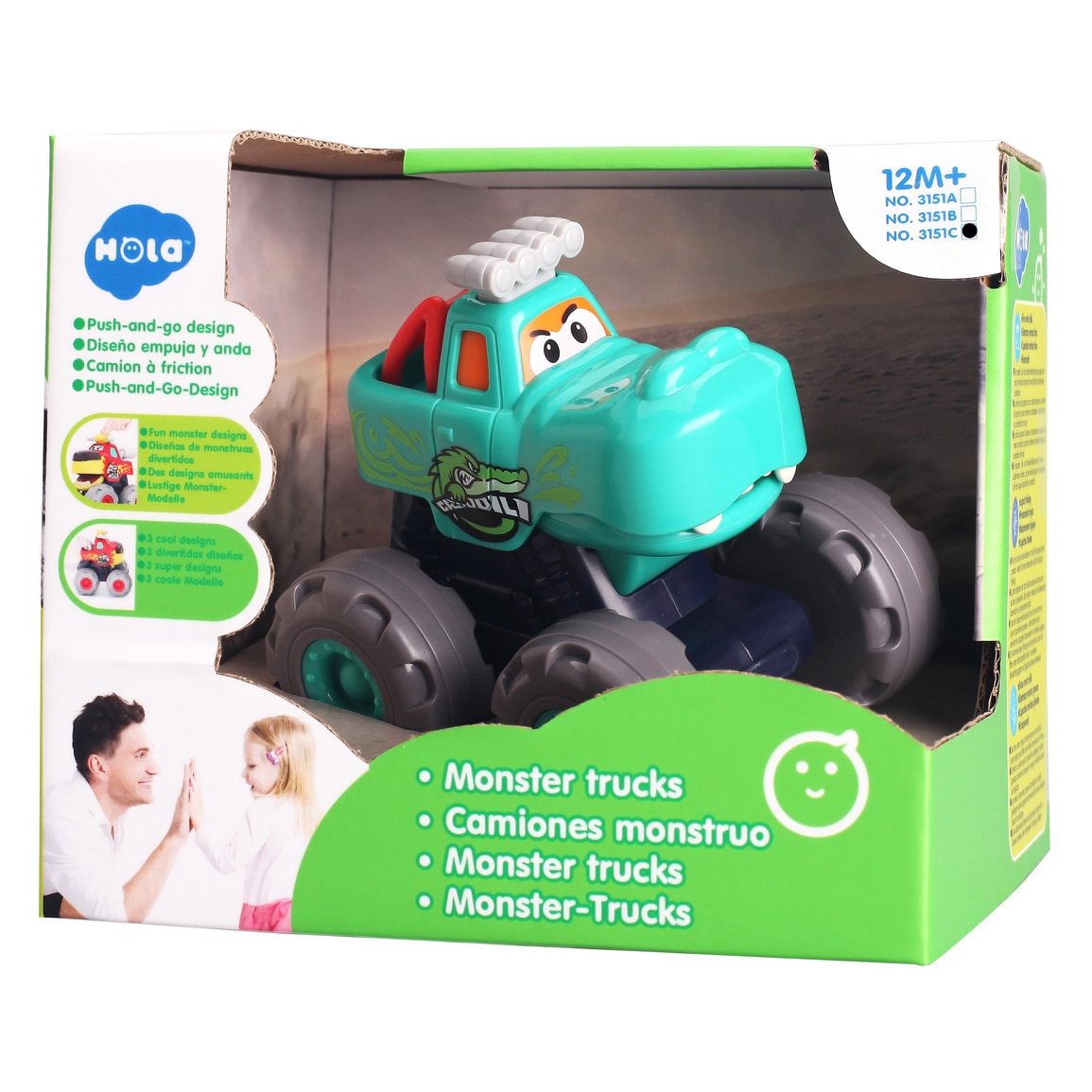 Masinuta Hola Monster Truck - Crocodilul