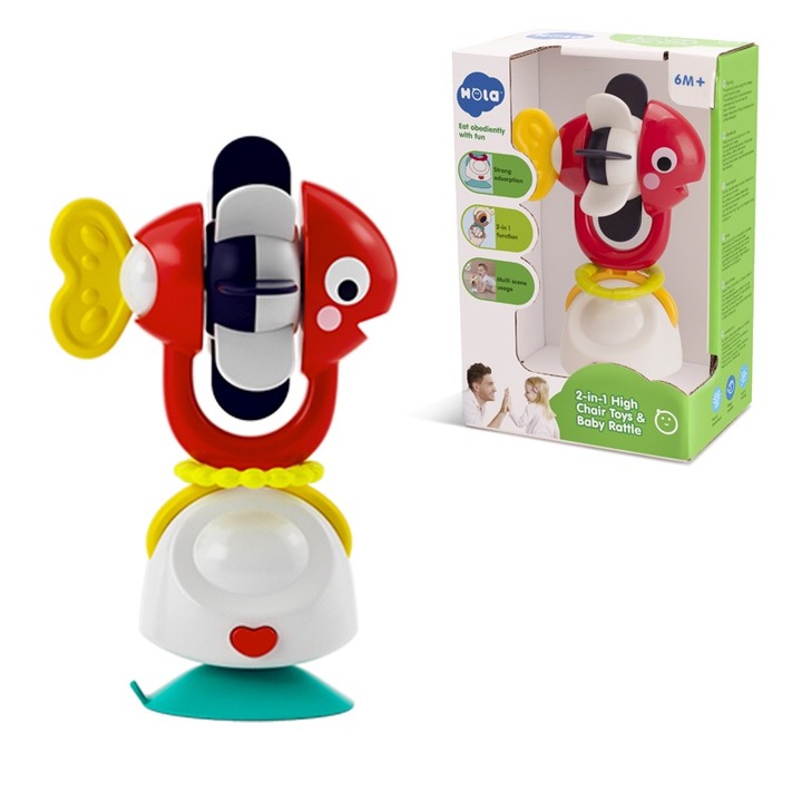 Jucarie bebelusi Hola - Pestisor cu ventuza