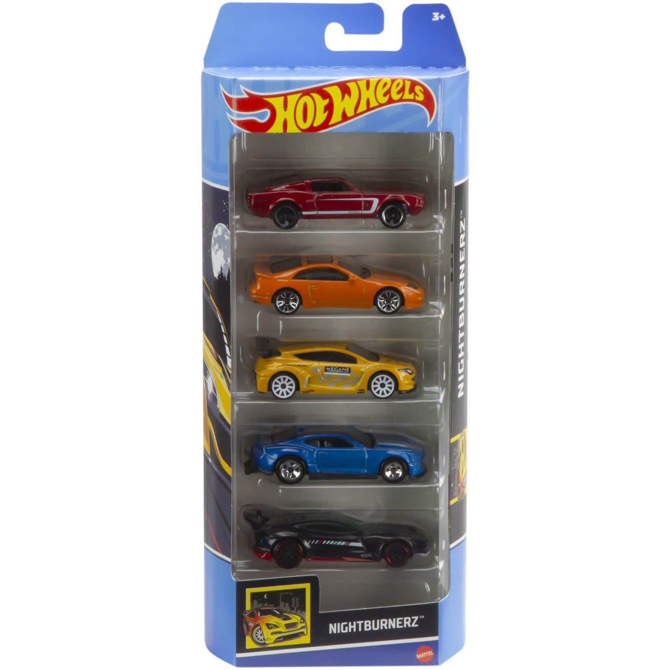 Set 5 masinute Hot Wheels - Nightburnerz