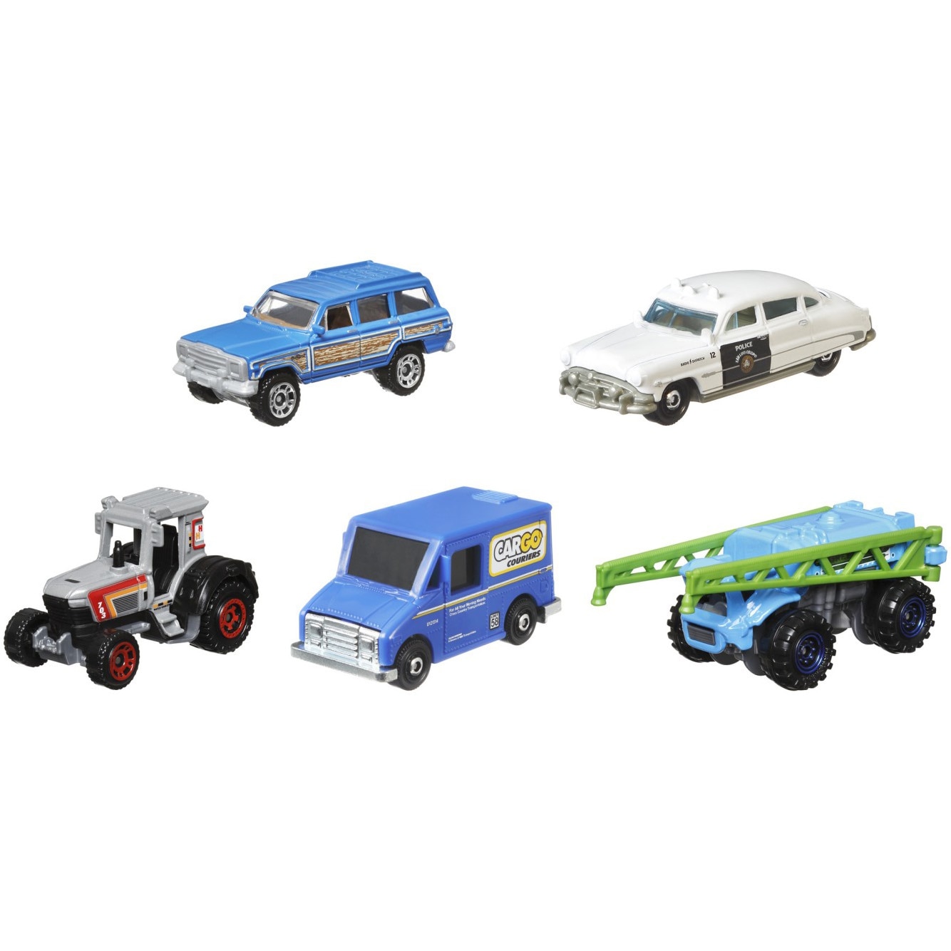 Set 5 masinute Matchbox - MBX, Countryside Ii, scara 1:64 - eMAG.ro