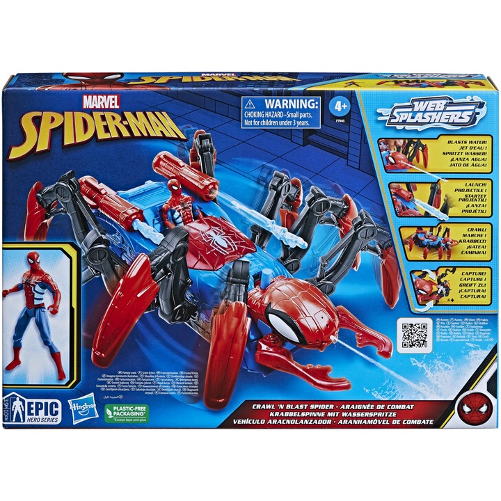 Комплект за игра Spider-Man - Crawl & Blast, Превозно средство с фигурка
