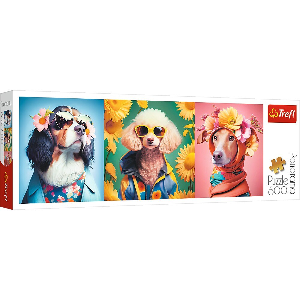 Puzzle Trefl - Panorama, Saptamana Modei Cateilor, 500 piese