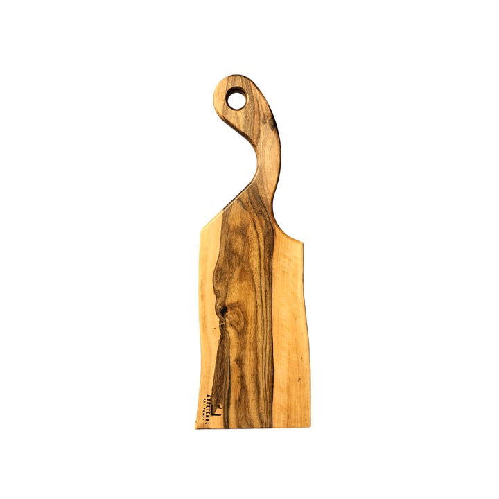 Platou de servire, Atelierul lui Pompi, lemn de nuc, natur, 54x17x2.5 cm