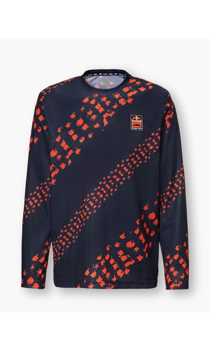 Férfi hosszú ujjú póló, KTM RedBull, Fekete