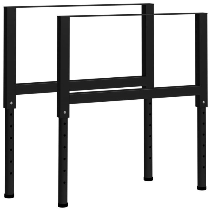 Метална рамка за работна маса, Zakito Europe, 85x69-95.5 см, Черна