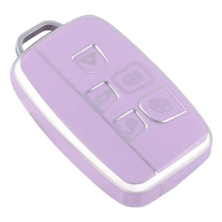 Husa pentru cheie mov Land Rover Range Rover Sport Evoque Freelander Velar Discovery 4 Jaguar XE XJ XF