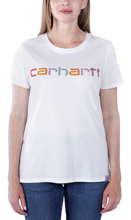 Tricou dama CARHARTT, bumbac, Alb