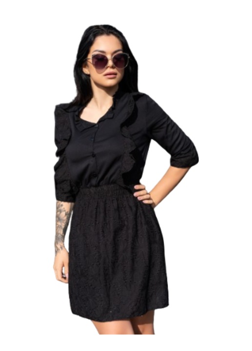 Rochie Merribel Rien D1006 Negru