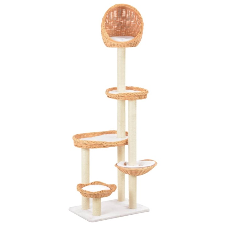 Игрален комплект за котки, Zakito Europe, Sisal/Rachita/Plus, 172 см, Natural