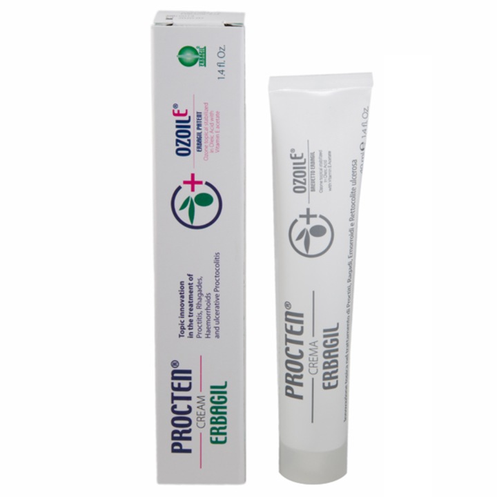 Crema tratament hemoroizi, fisuri anale, proctite, Erbagil, Procten, 40 ml