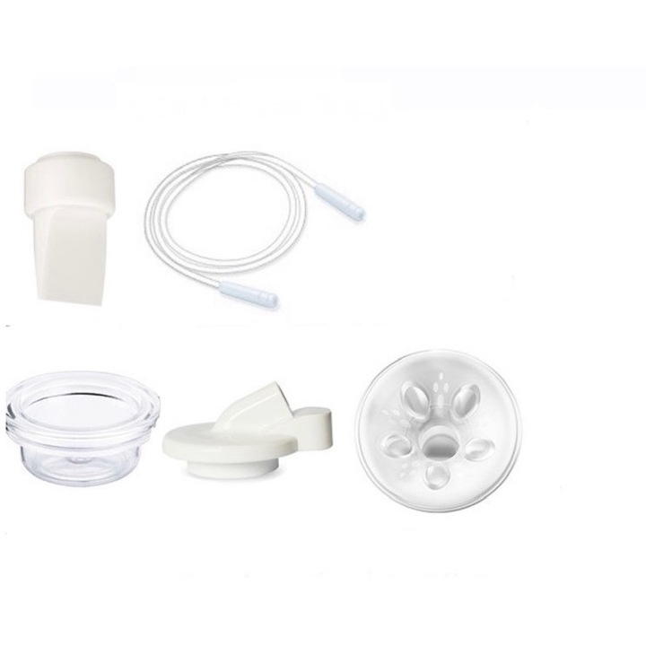 Kit pompa electrica de san, silicon, alb