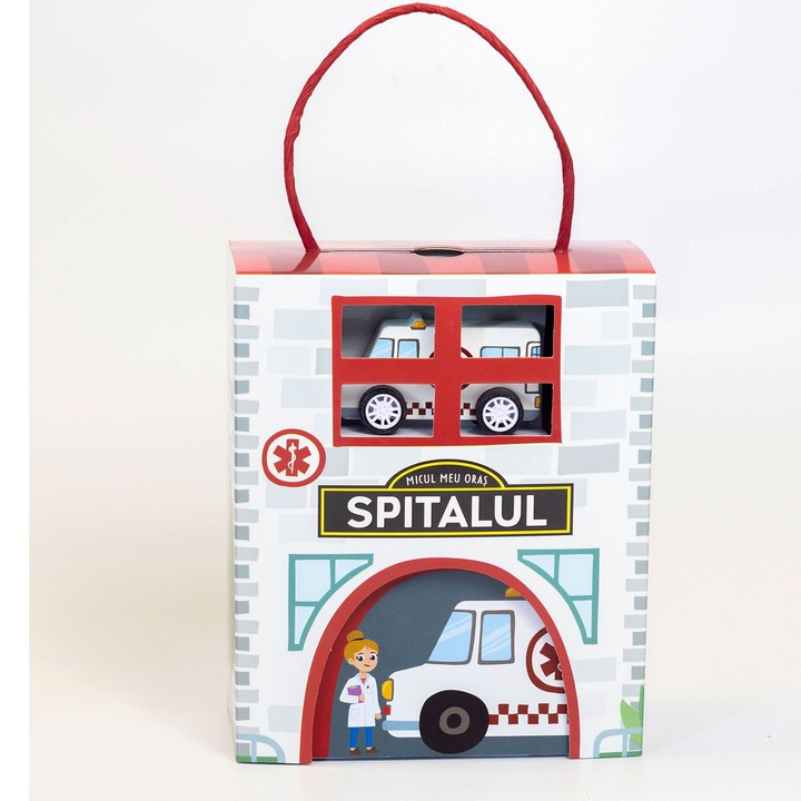 Puzzle si joc Mimorello - Micul meu oras, Spitalul, 16 piese