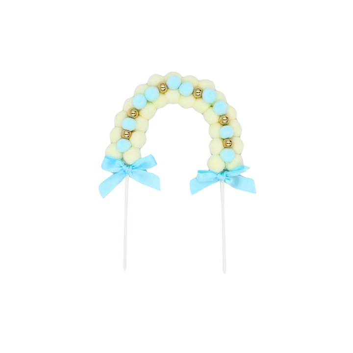 Kék lufi arcade torta kiegészítő