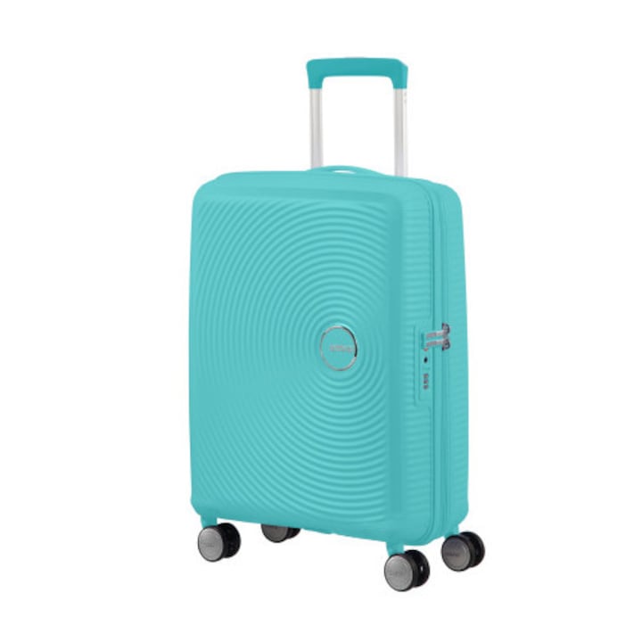 Troler, American Tourister, Polipropilena, Turcoaz, 55cm