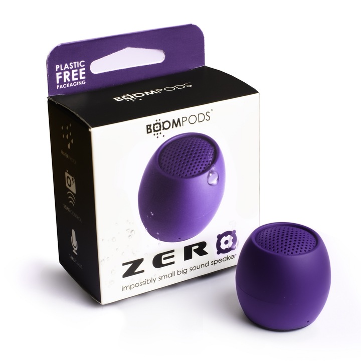 Boompods Zero Speaker ZERPUR лилав bluetooth високоговорител
