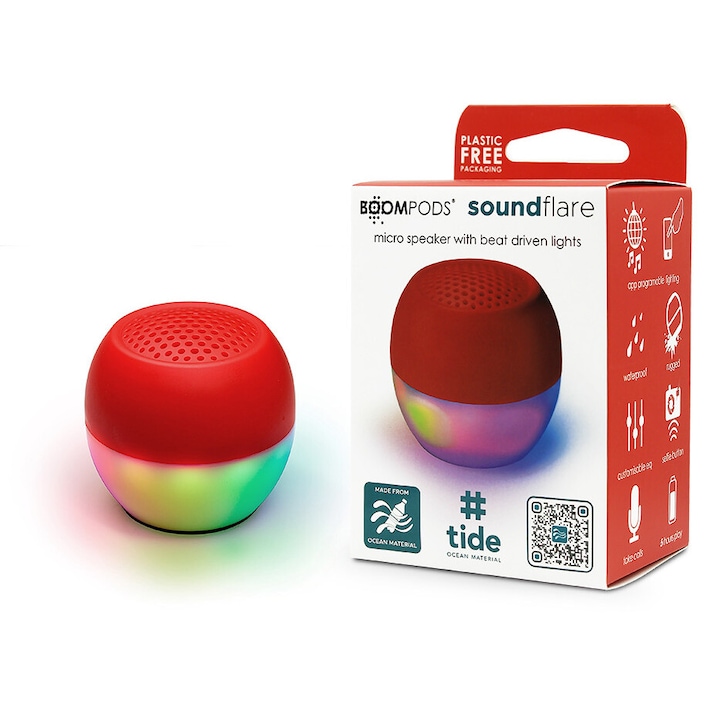 Difuzor portabil, Boompods, Bluetooth, Roz