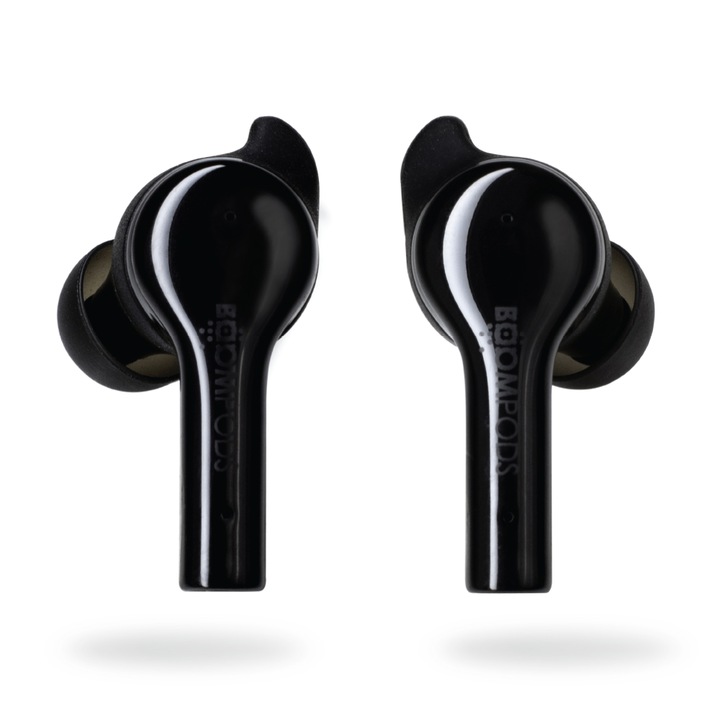 Boompods TWS Bluetooth sztereó headset v5.0 + töltőtok - Boompods Bassline Go TWS with Charging Case - fekete