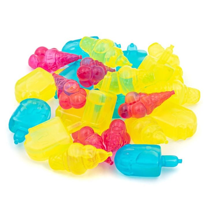 Set 24 x Cuburi Gheata Reutilizabile, Multicolor, Inghetate