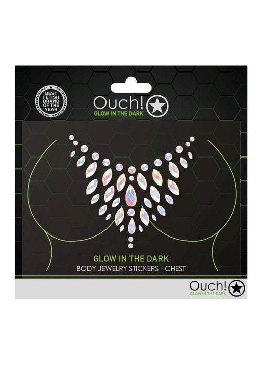 Izzó matrica készlet a testhez, Boss of Toys, foszforeszkáló, 19x0,5x18cm