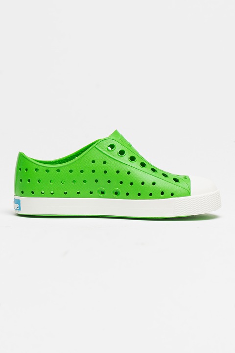 Native, Tenisi cu decupaje Jefferson, Verde, Alb, 31.5 EU