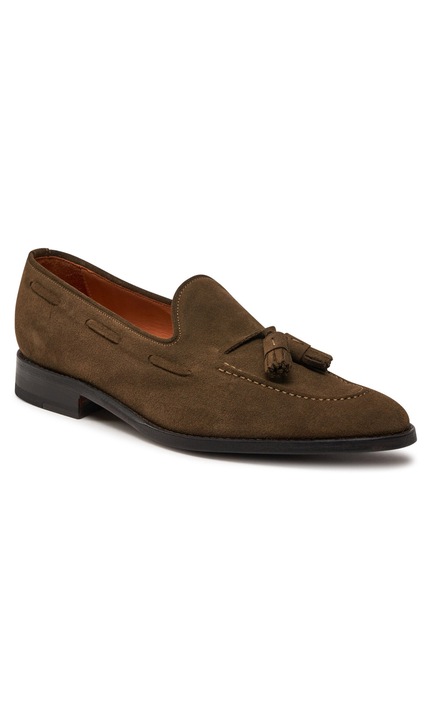 Férfi cipő, Lord Premium, 990220, Velúr, Khaki, 42 EU