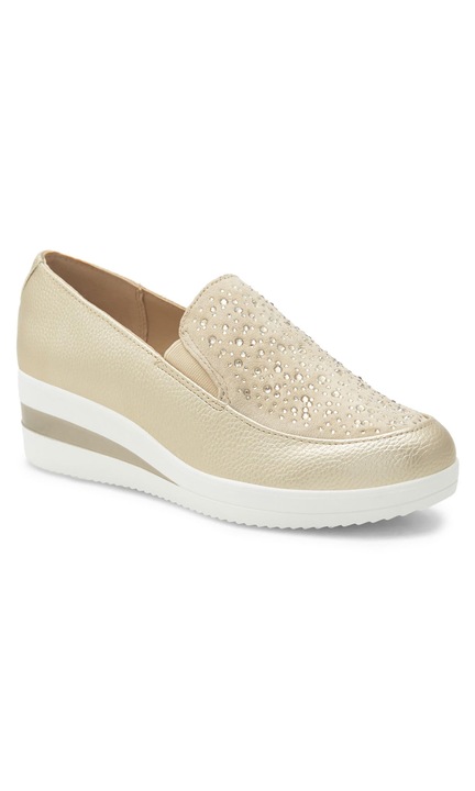 Pantofi dama, Clara Barson, 267508, Piele ecologica, Auriu