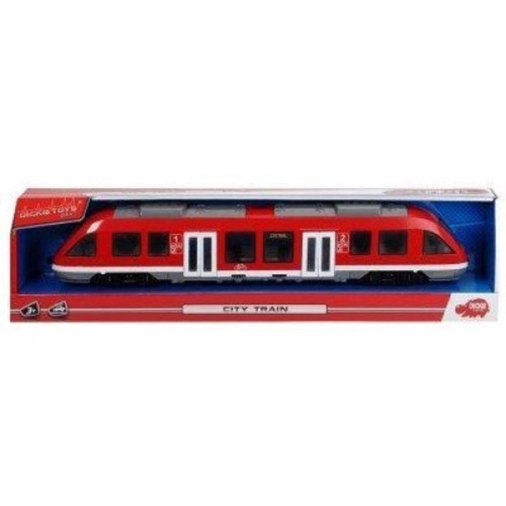 Játékvonat, City Train, Dickie Toys, Műanyag, 3 év+, Többszínű