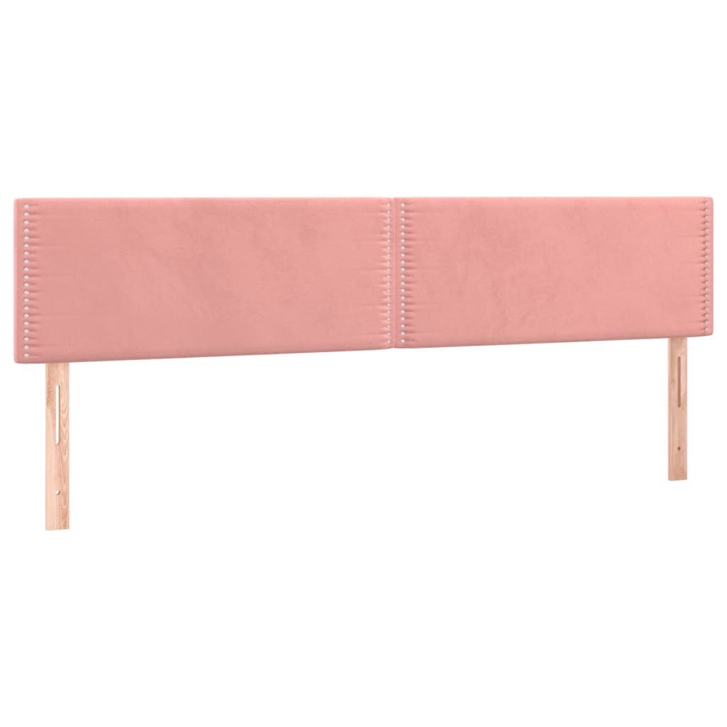 Tablie Pat Roz Tablie de pat cu LED vidaXL, roz, 180x5x78/88 cm, catifea, 9.43 kg ...