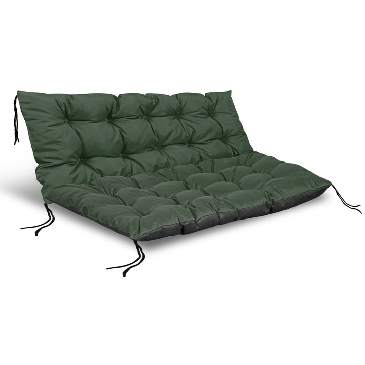 Set perna decorativa pentru mobilier paleti 120x40 + 120x80 cm, Culoare Verde